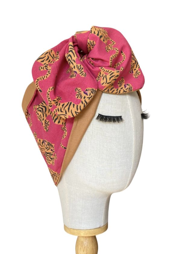 Bandeau large léo fushia