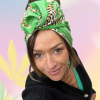 Bandeau large léopard vert
