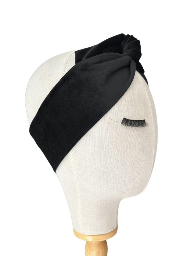 Bandeau small velours noir