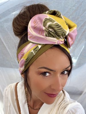 eid289293810175926cameraposition2 Bandeau floral kaki & rose